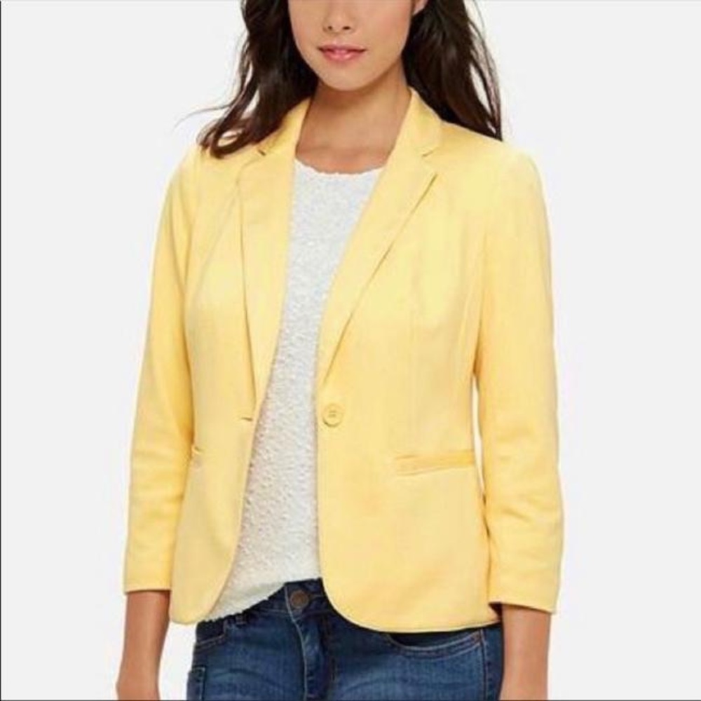 The Limited Yellow Blazer Jacket
